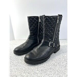 Bogner Black Diamond  Quilted Leather Boots Size 40?